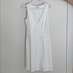 Banana Republic White V-Neck Dress